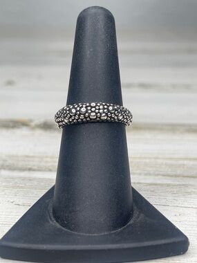 Michael Dawkins Sterling Silver Caviar Band Ring